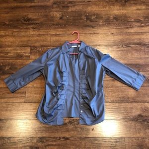 NY&C grey button up shirt